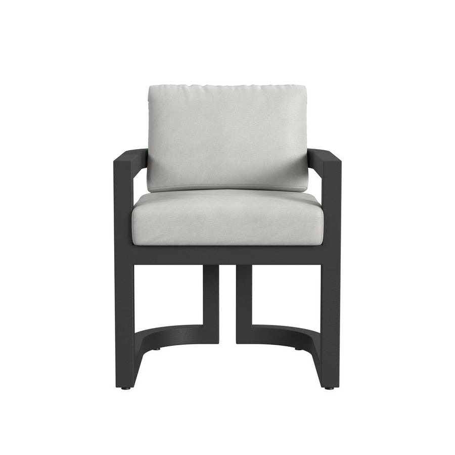 Outdoor Dining Chairs Malibu Dining Chair in Cast Silver, No Welt