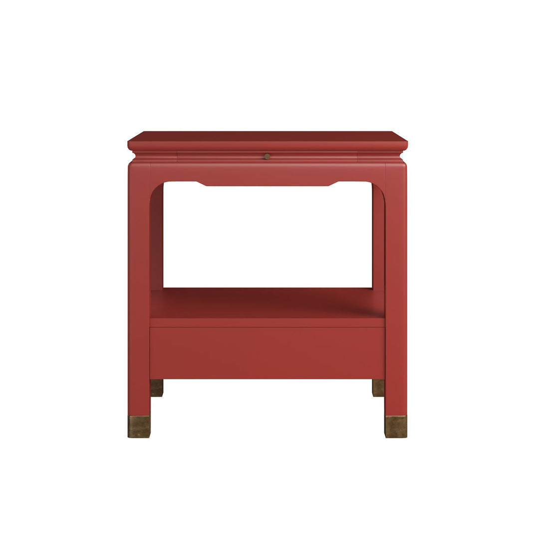 Eave Bedside Table Crabby Apple — Candy Apple Red
