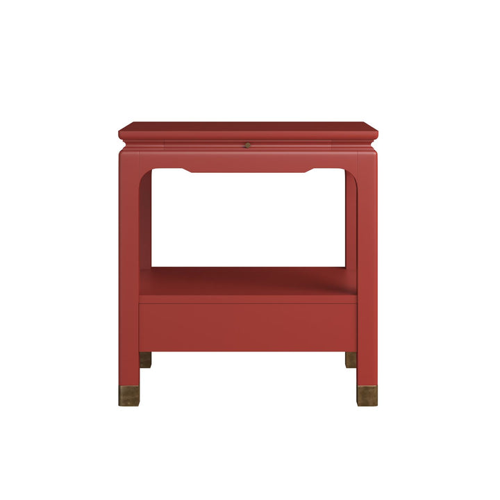 Eave Bedside Table Crabby Apple — Candy Apple Red