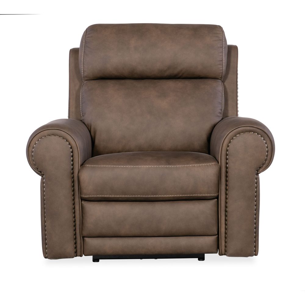 Lounge Chairs: Recliners Summit Power Recliner with Power Headrest & Lumbar - Dark Brown