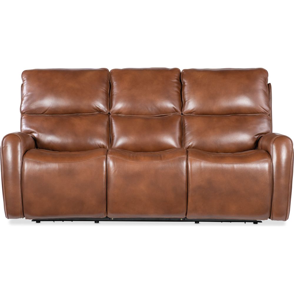 Sofas: Recliners Foster Zero Gravity Power Sofa with Power Headrest and Lumbar - Brown