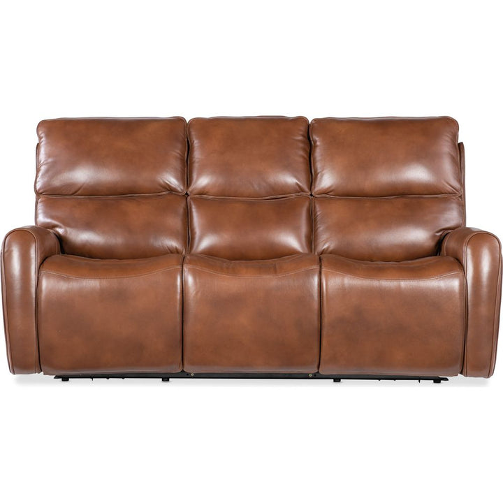 Sofas: Recliners Foster Zero Gravity Power Sofa with Power Headrest and Lumbar - Brown