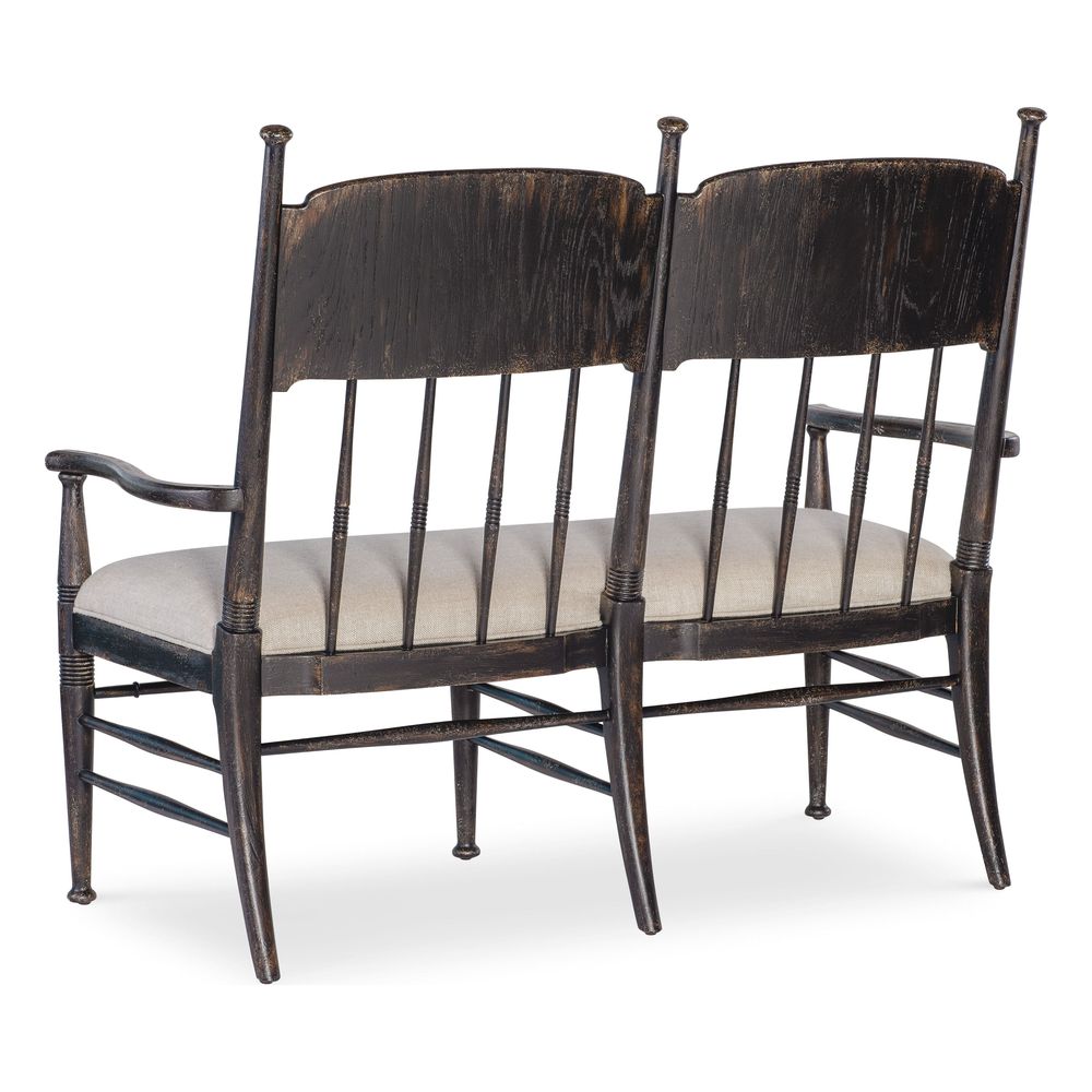 Heritage Dining Bench - Dark Wood