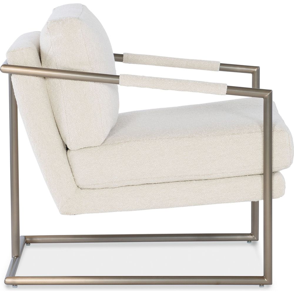 Moody Metal Fabric Chair - Beige