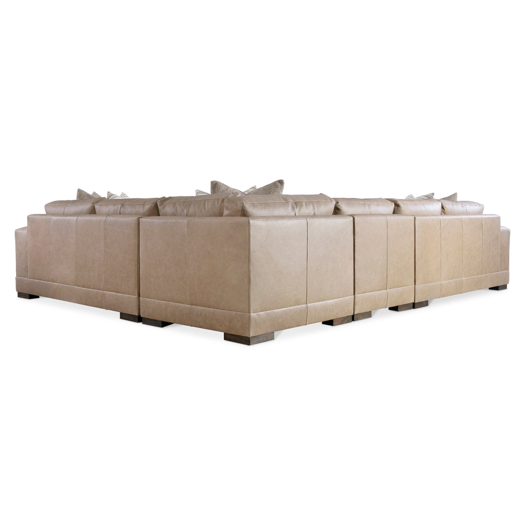 Lars Leather 4-Piece Sectional