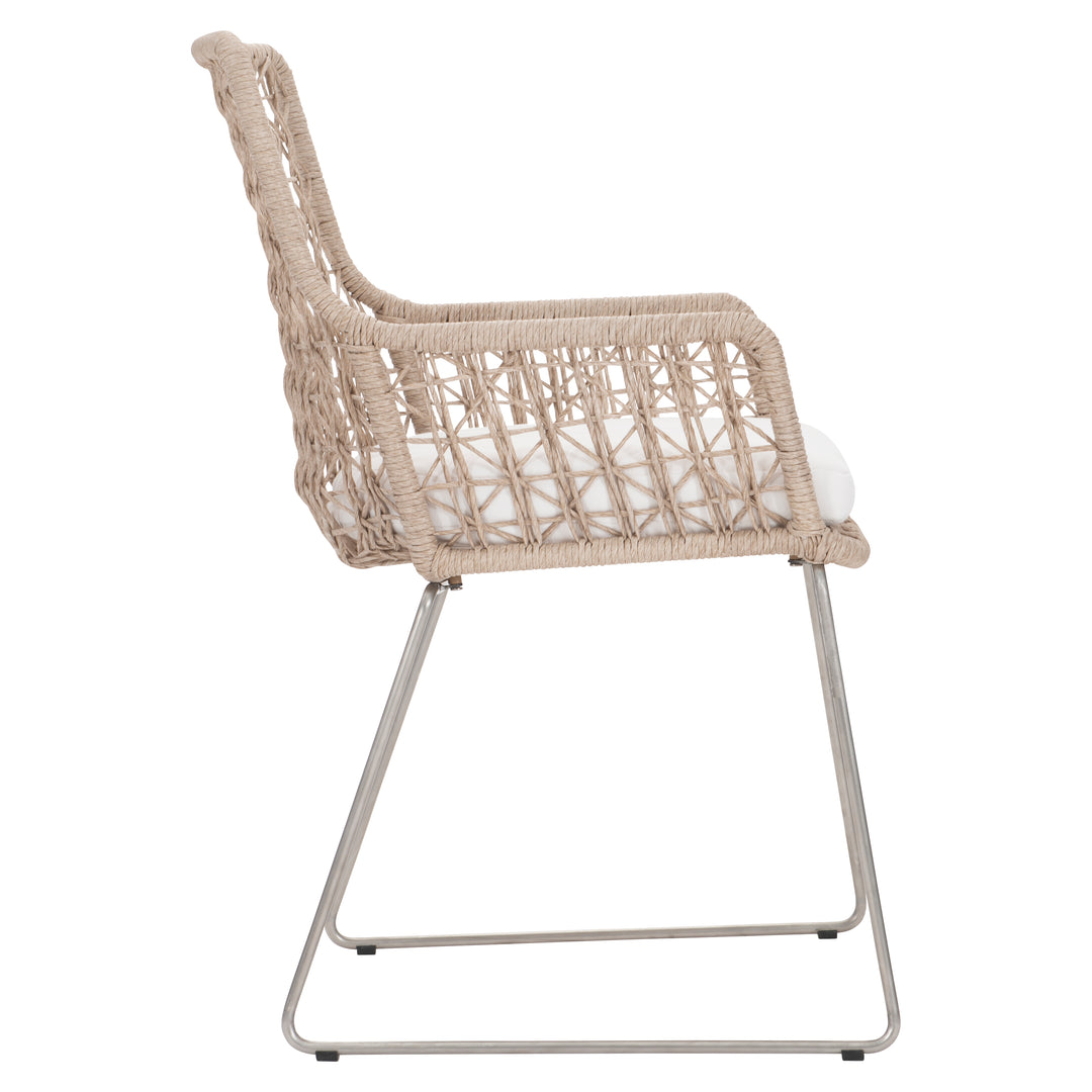 Carmel Outdoor Arm Chair with Seat Pad - Quick Ship