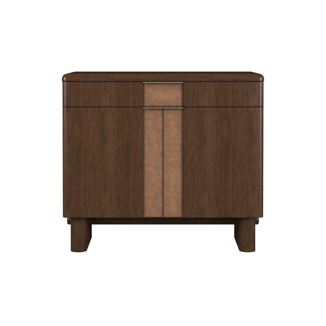 Verge Accent Door Chest — Handcrafted Walnut