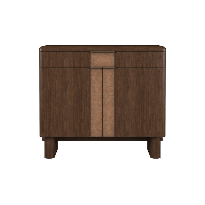 Verge Accent Door Chest — Handcrafted Walnut