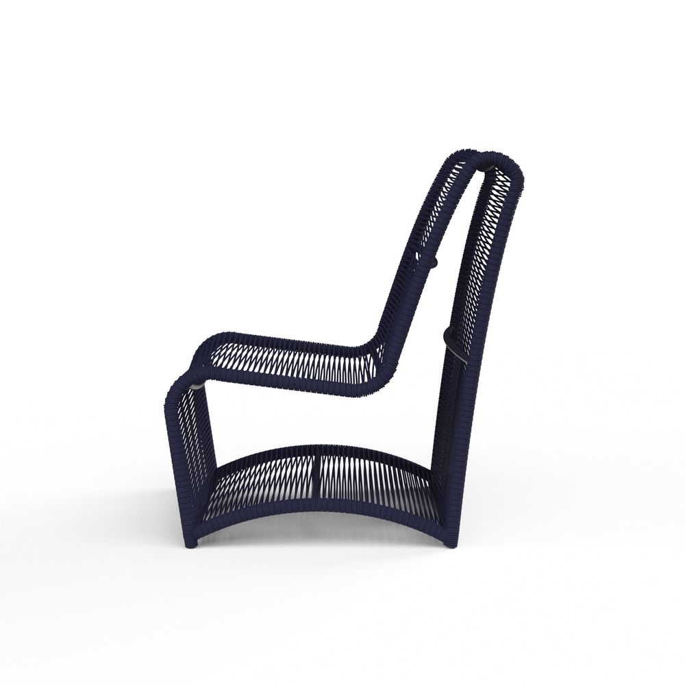 Outdoor Lounge Chairs Marino Armless in Navy