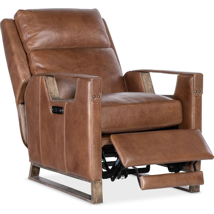 Relic Power Recliner w/Power Headrest - Brown