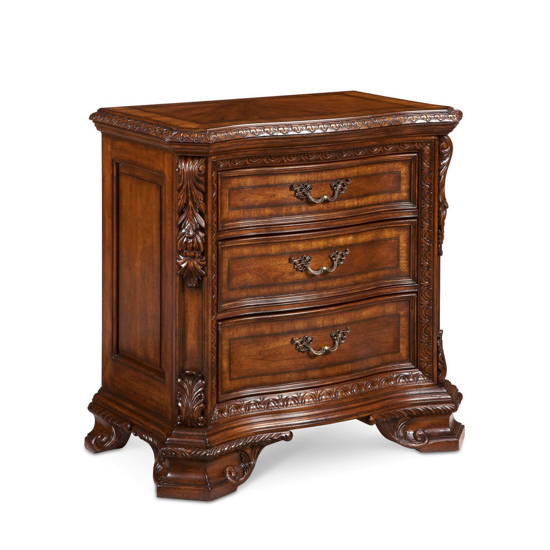 Old World Bedside Chest - Brown