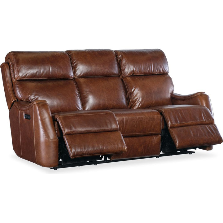 Sofas: Recliners Harlan Zero Gravity Sofa with Power Recline & Power Headrest - Brown