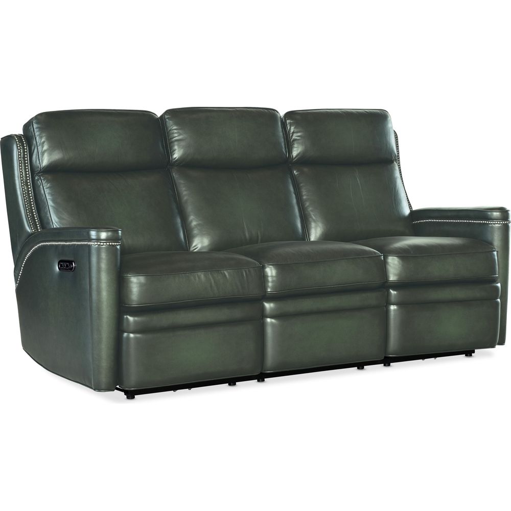Sofas: Recliners Hamilton Power Sofa with Power Headrest - Green