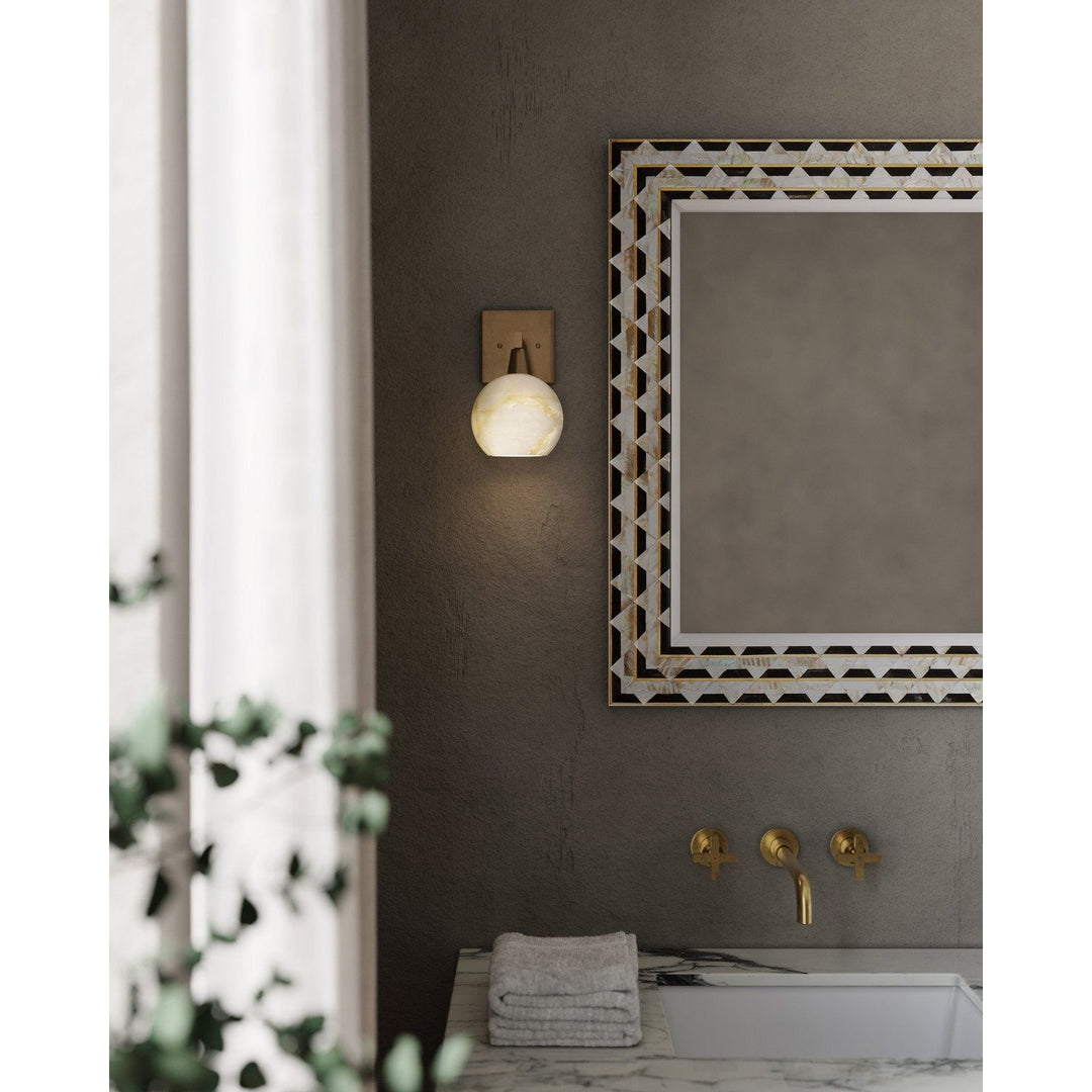 Bombelles Brass Bath Wall Sconce