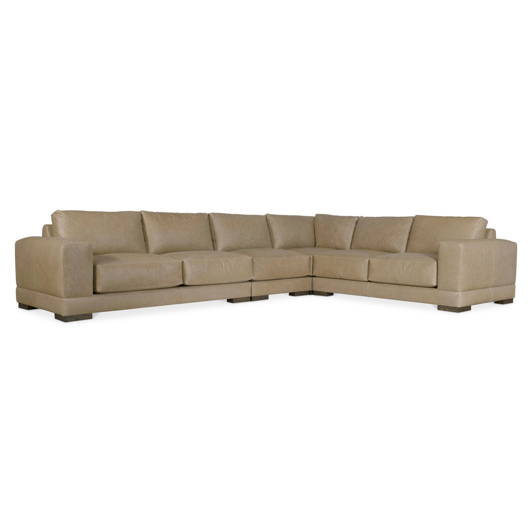 Lars Leather 4-Piece Sectional