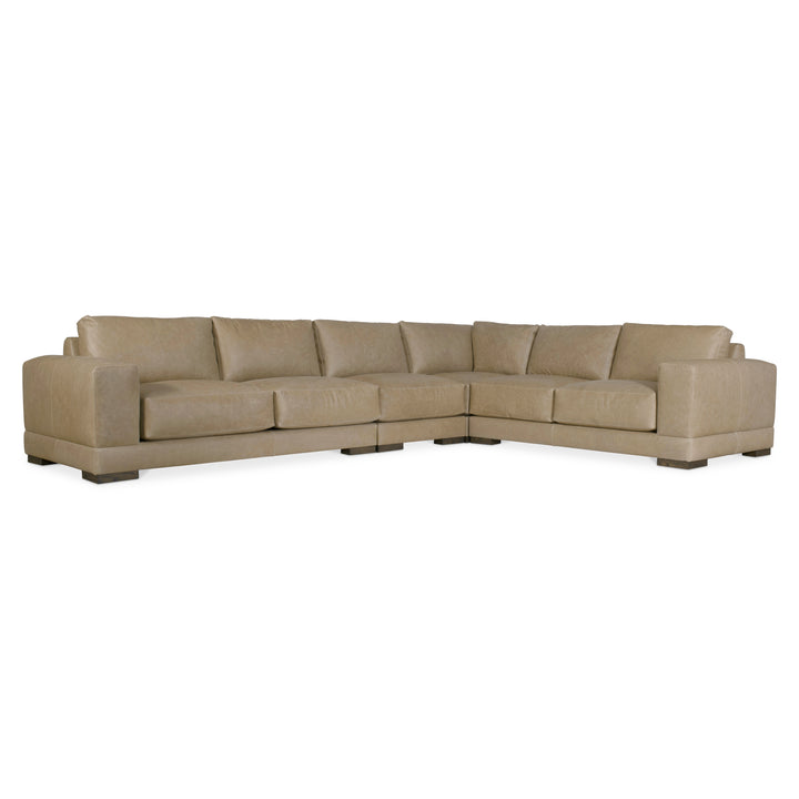 Lars Leather 4-Piece Sectional