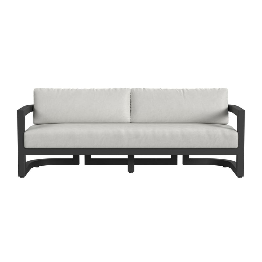 Outdoor Sofas and Sectionals Malibu Sofa in Cast Silver, No Welt