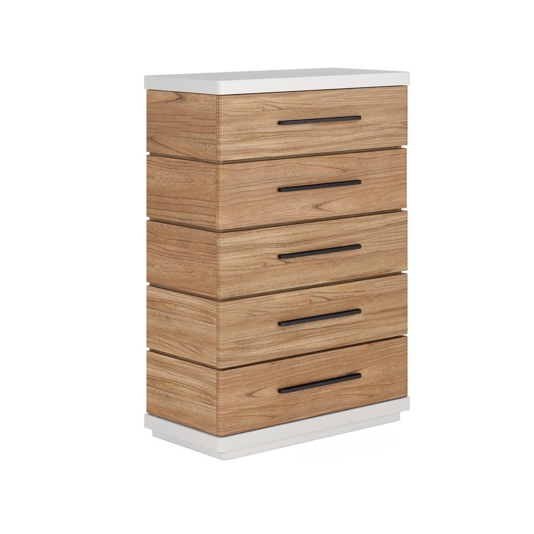 Portico Drawer Chest - Brown, White