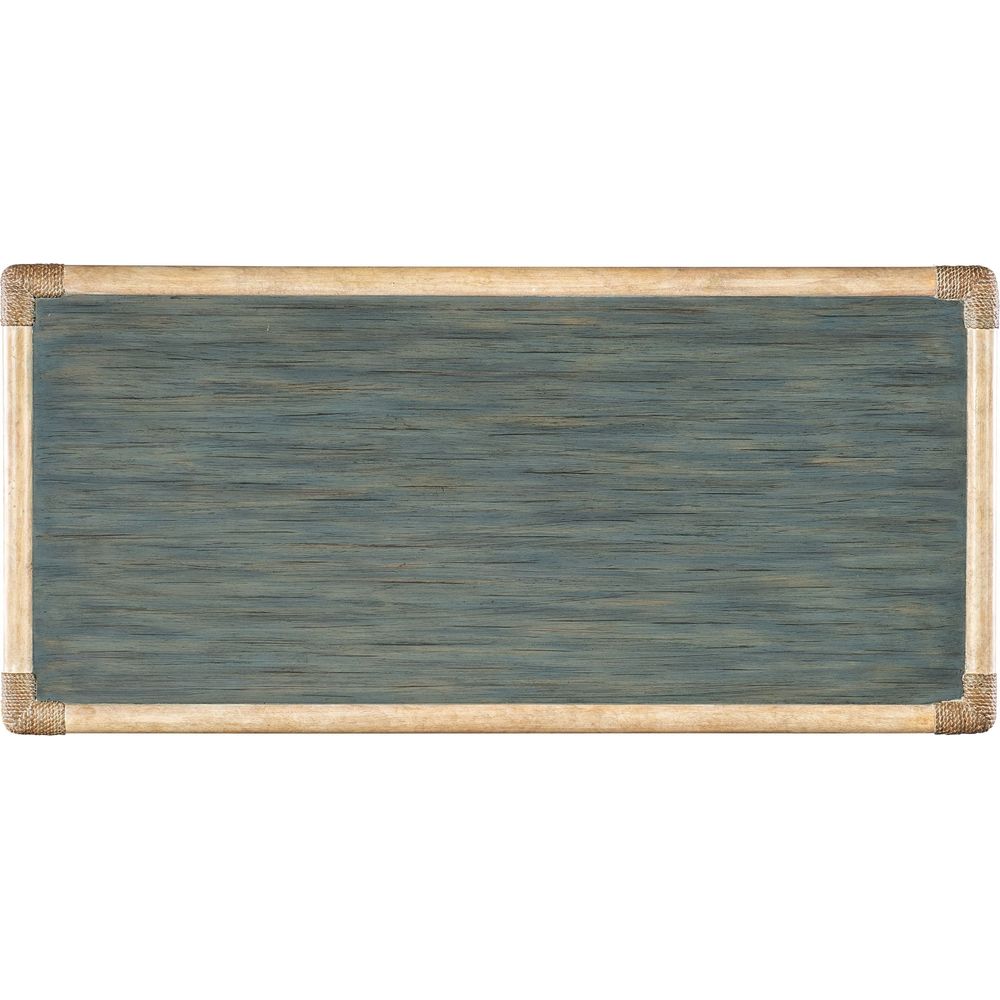 Retreat Pole Rattan Chest - Blues