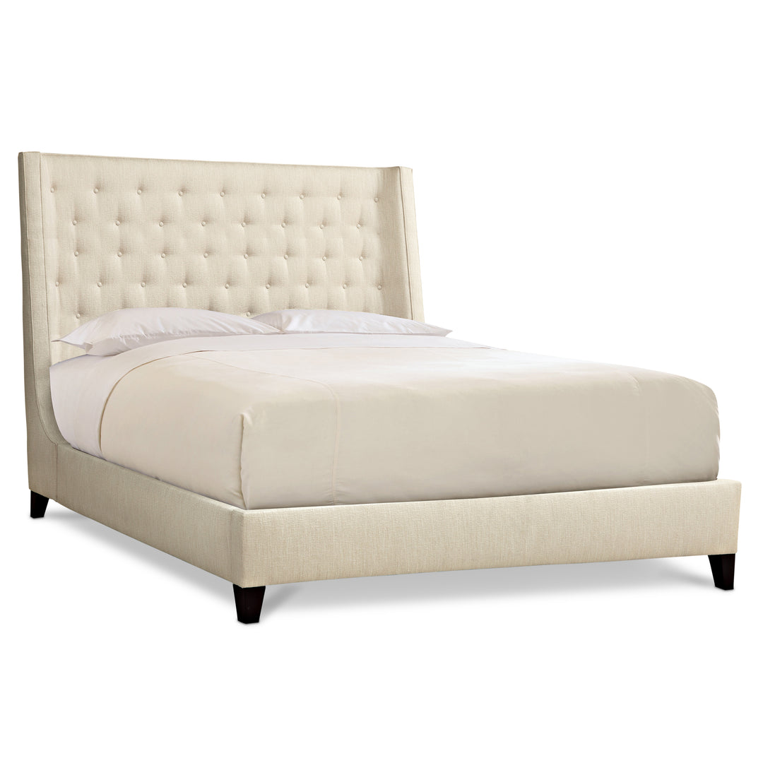 Maxime King Shelter Bed with Tall Button Panel Headboard (68.5-Inches)
