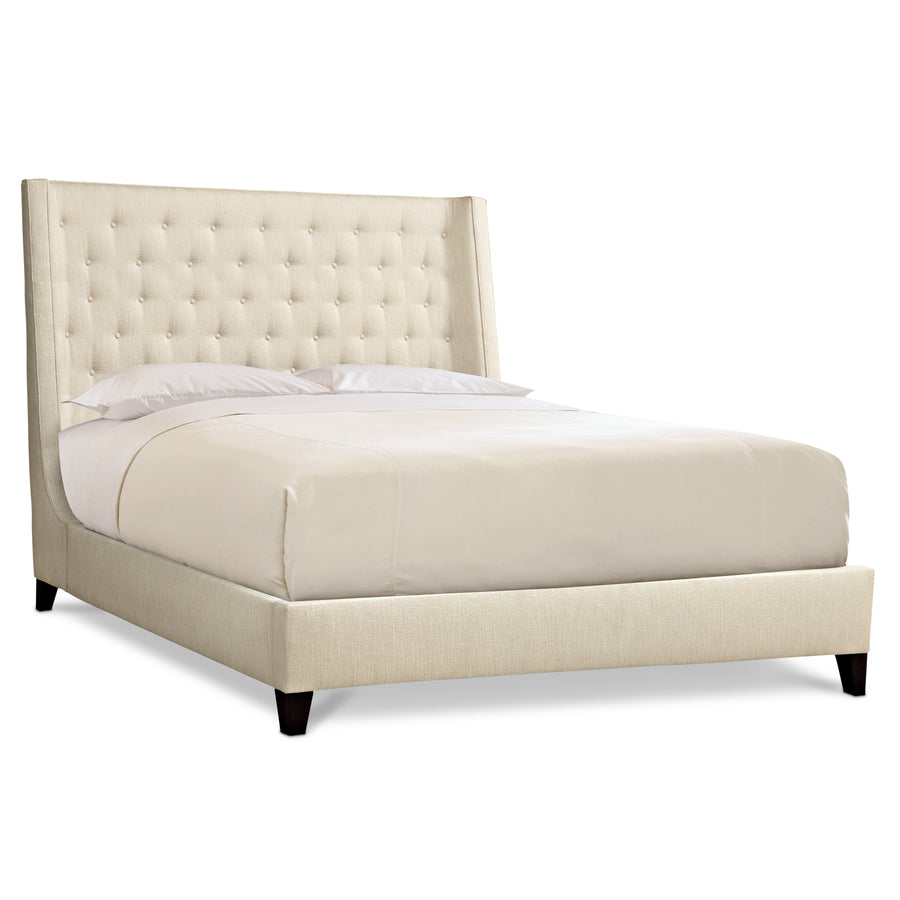 Maxime King Shelter Bed with Tall Button Panel Headboard (68.5-Inches)