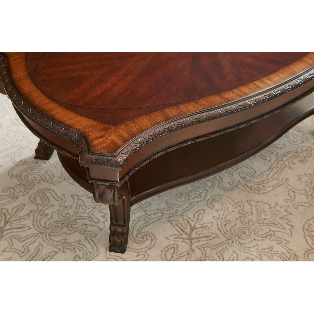 Old World Rectangular Cocktail Table - Brown