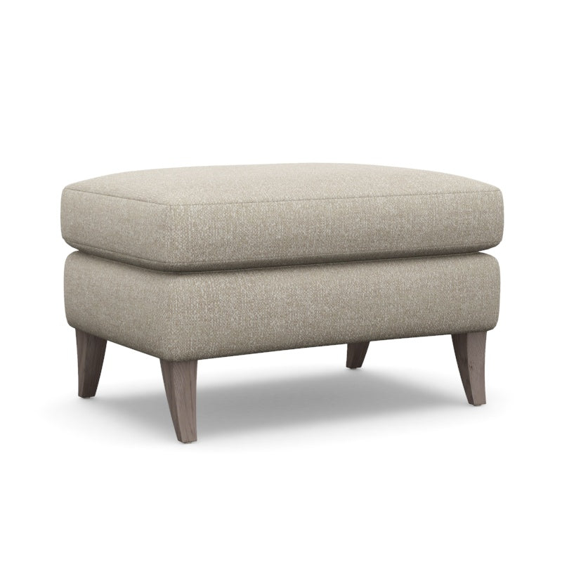 Interlude Home Kelsey Ottoman Wheat