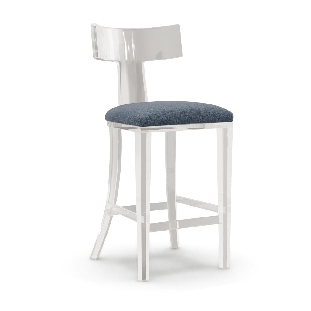 Interlude Home Tristan Acrylic Counter Stool Azure