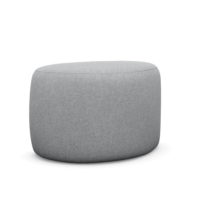 Interlude Home Carlisle Right Ottoman Grey