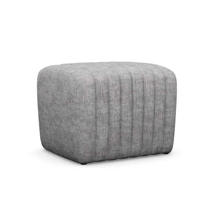 Interlude Home Channel Ottoman Feather
