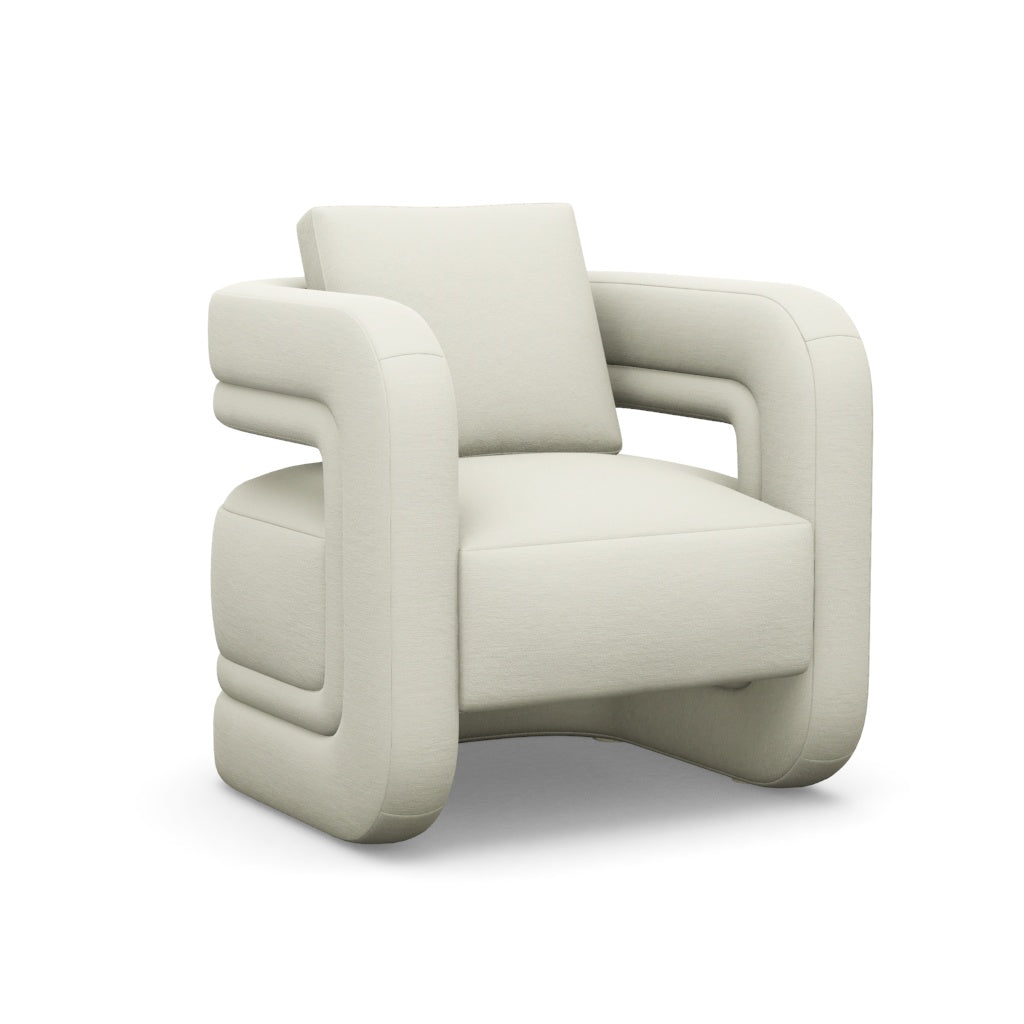 Interlude Home Scillia Chair Pure