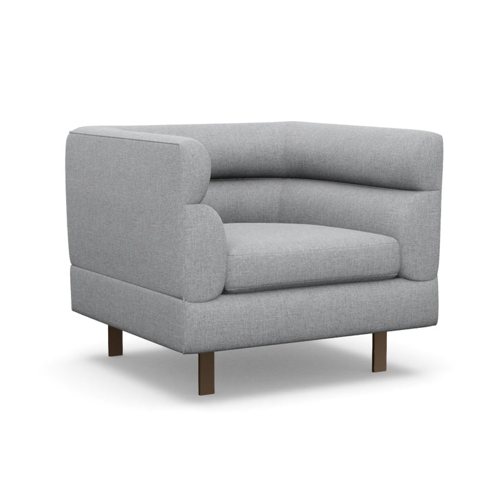 Interlude Home Ornette Chair Grey