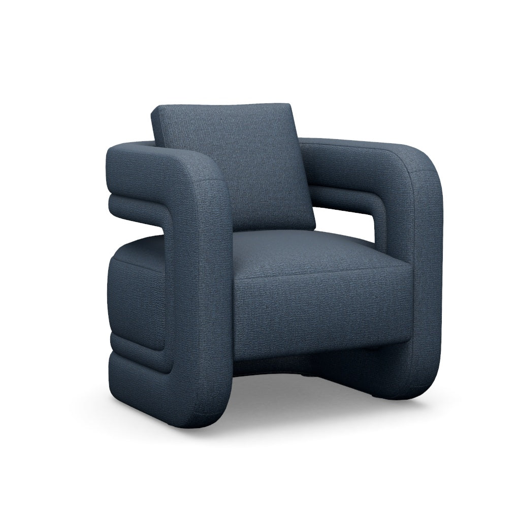 Interlude Home Scillia Chair Azure