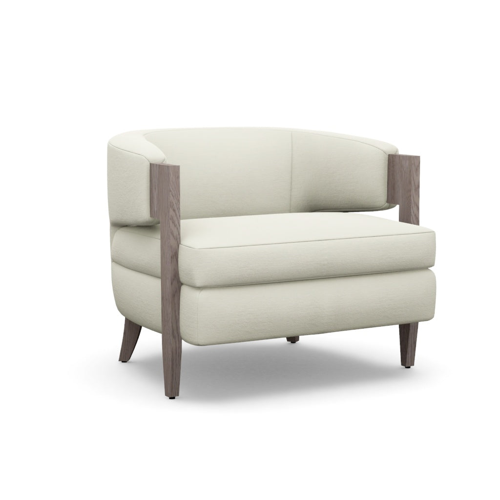 Interlude Home Kelsey Grand Chair Pure