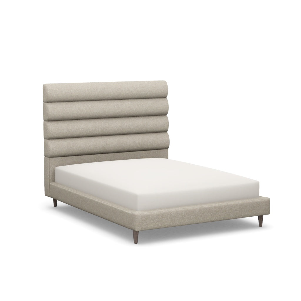 Interlude Home Channel Queen Bed Wheat