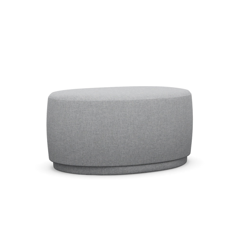 Interlude Home Dana Ottoman Grey