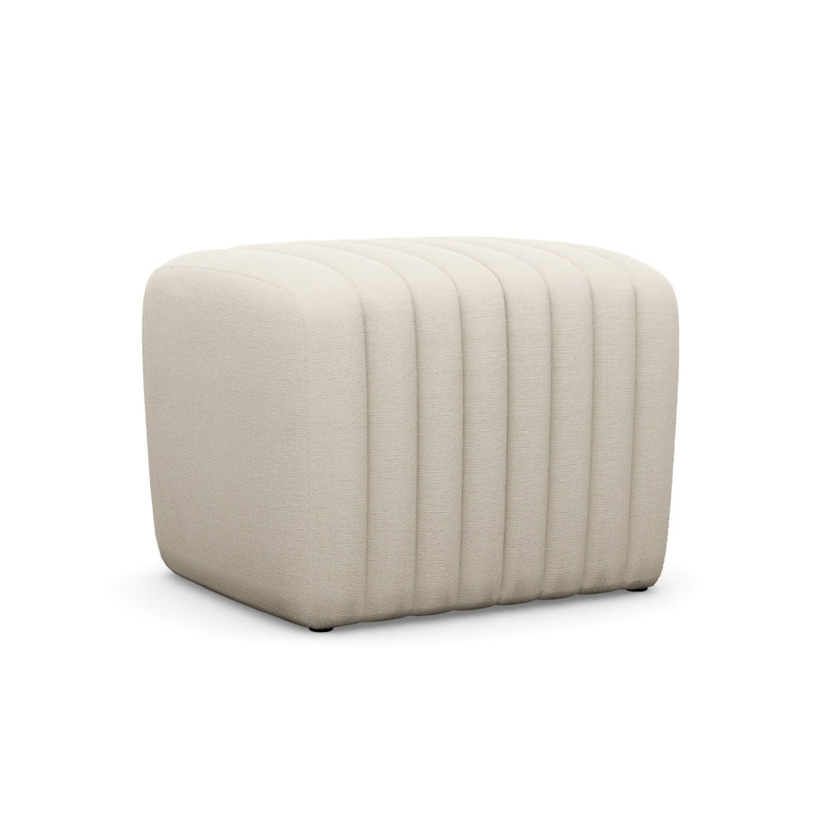 Interlude Home Channel Ottoman Pearl