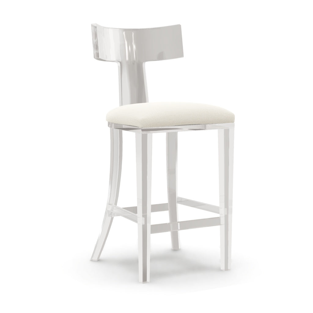 Interlude Home Tristan Acrylic Counter Stool Dune