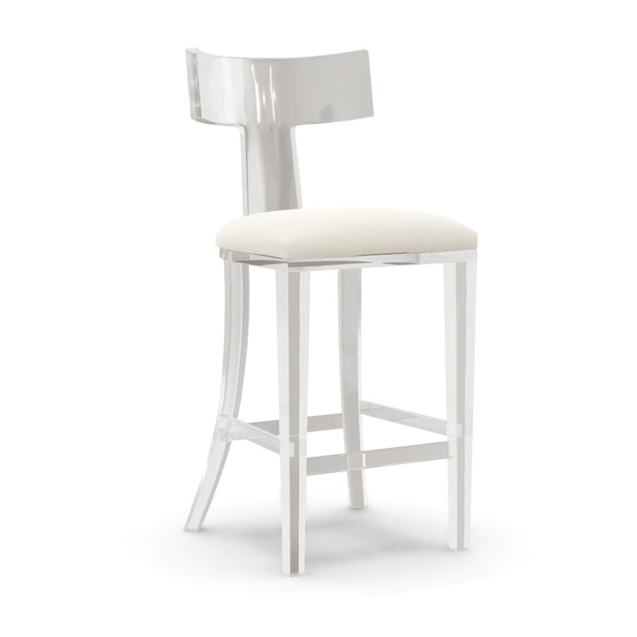 Interlude Home Tristan Acrylic Counter Stool Dune