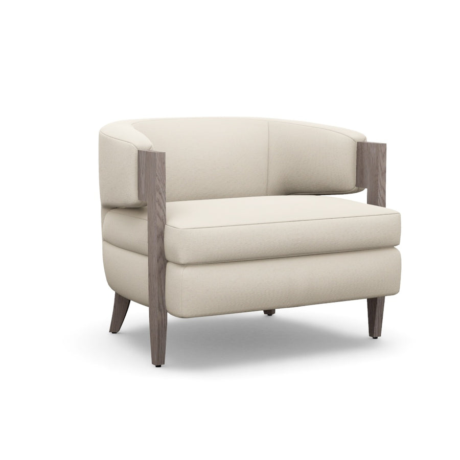 Interlude Home Kelsey Grand Chair Pearl