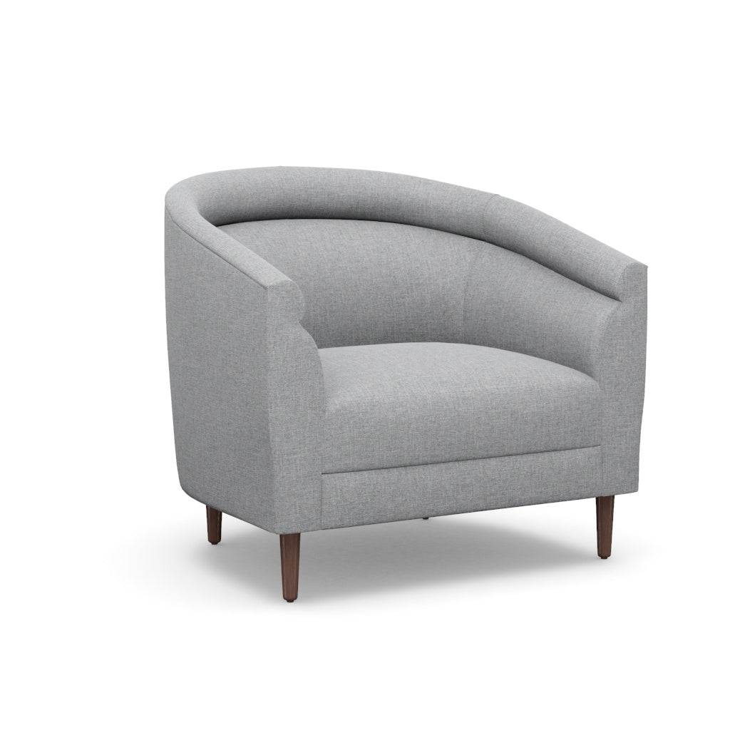 Interlude Home Capri Lounge Chair Grey