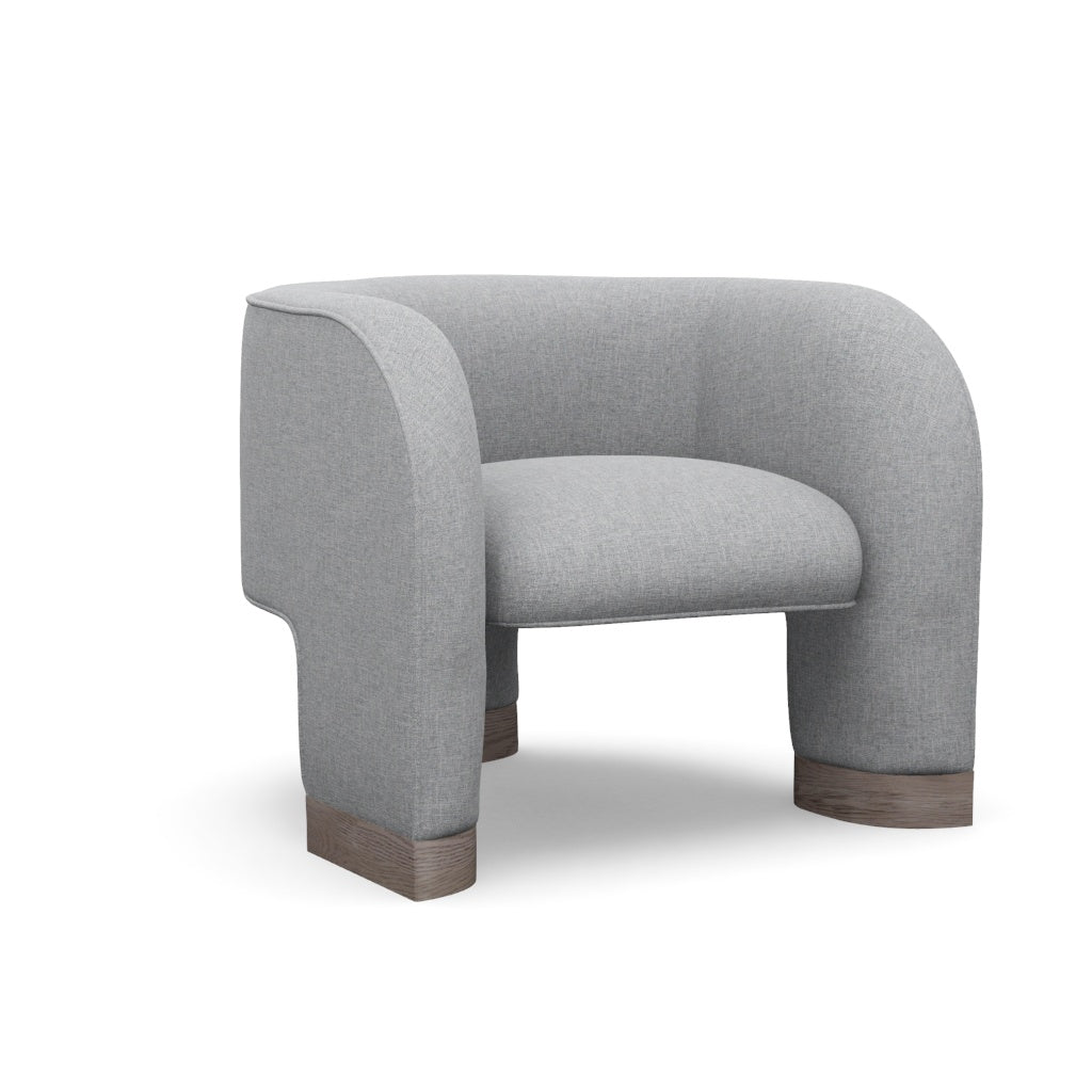 Interlude Home Trilogy Chair Grey