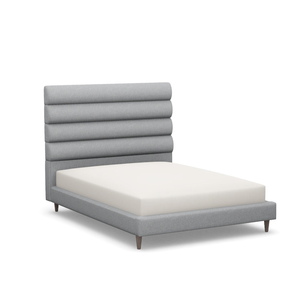 Interlude Home Channel Queen Bed Grey