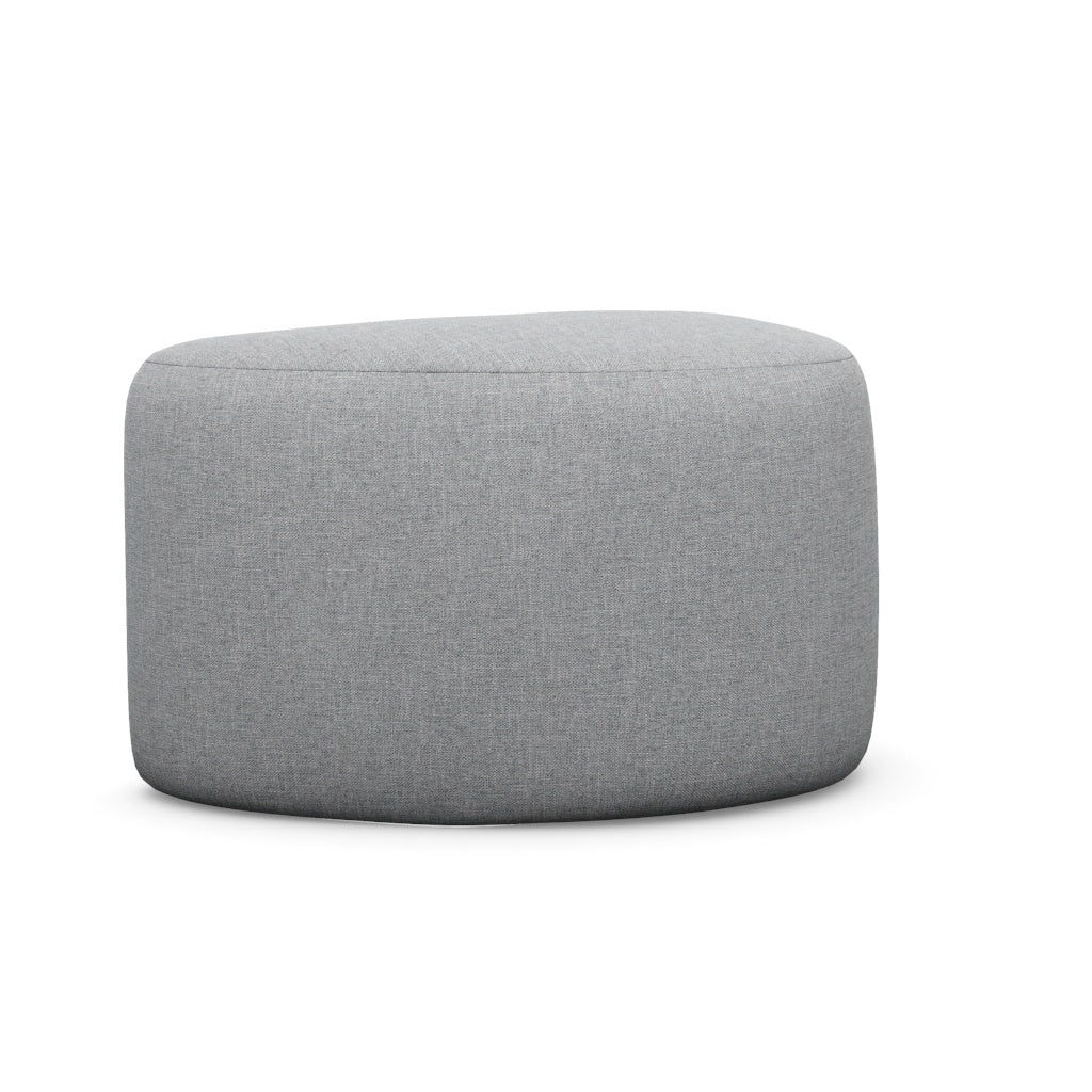 Interlude Home Carlisle Left Ottoman Grey
