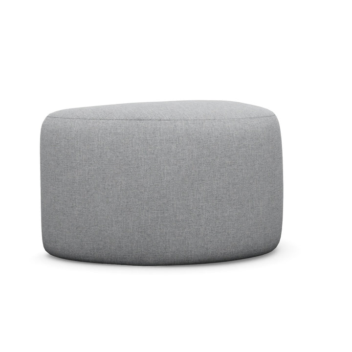Interlude Home Carlisle Left Ottoman Grey