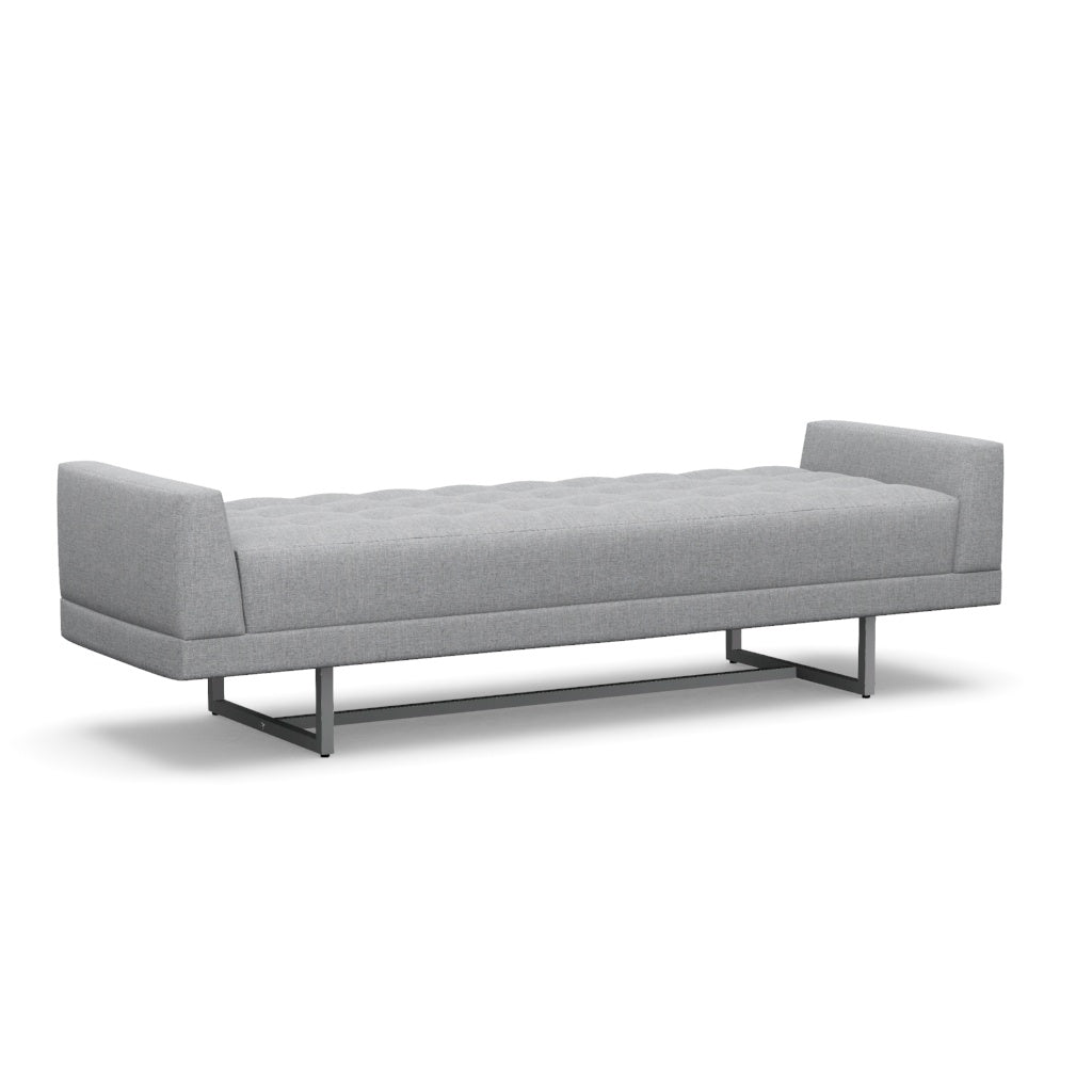 Interlude Home Luca King Bench Grey