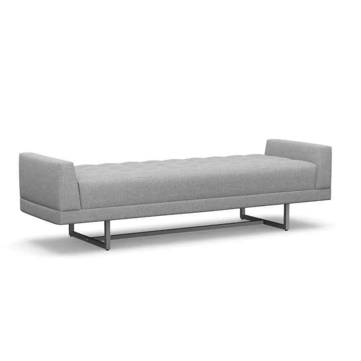 Interlude Home Luca King Bench Grey