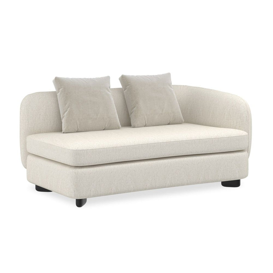 Sectionals: Parts Glow Raf Loveseat - Black