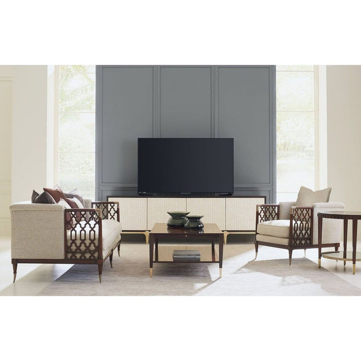 TV Stands & Media Consoles Visual Delight - Brown, Gold