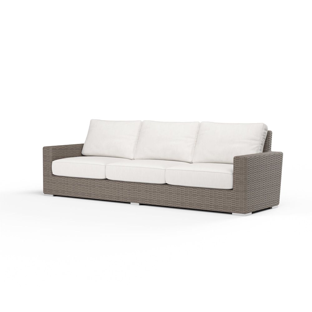 Outdoor Sofas and Sectionals Coronado Sofa in Canvas Flax w/ Self Welt